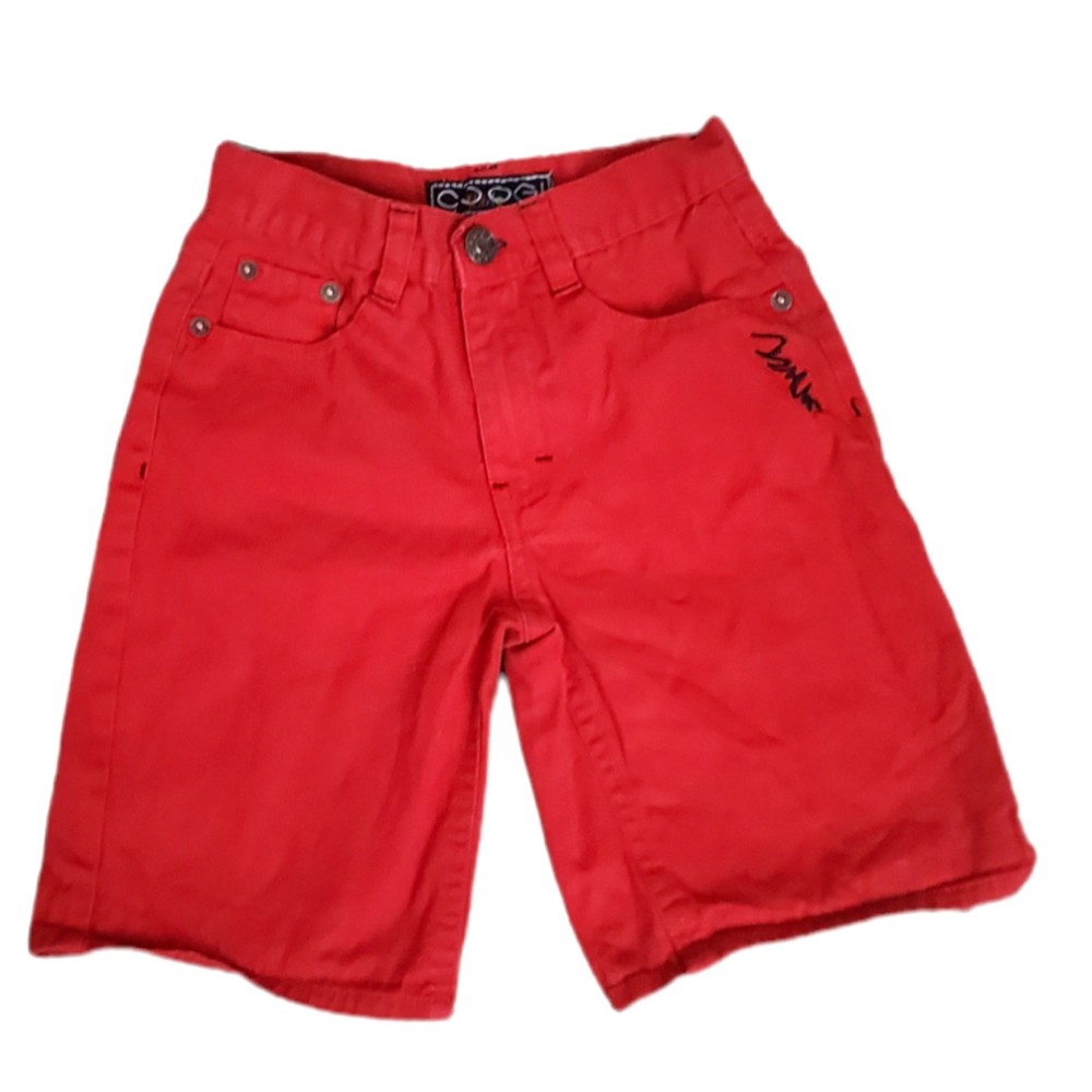 Coogi Kids Shorts Red Embroidered Logo Boys Size 6